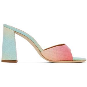 Staud 'Sloane' Blue Leather Heeled Sandals Size 12